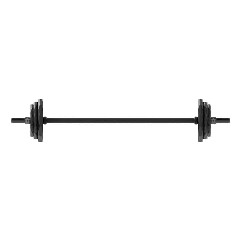 Power Systems ProElite Pump Set Gray - with Lock-Jaw Collars Barbell with Plate