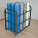 Power Systems Studio Foam Roller Cart with Foam Rollers inside Gym