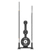 Power Systems Training Plate Black Front View with plate Tree and Bar Storage