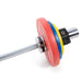 Power Systems Training Plate Olympic Colors 10 lbs, 5 lbs, and 2.5 lbs with 10 kg Bar