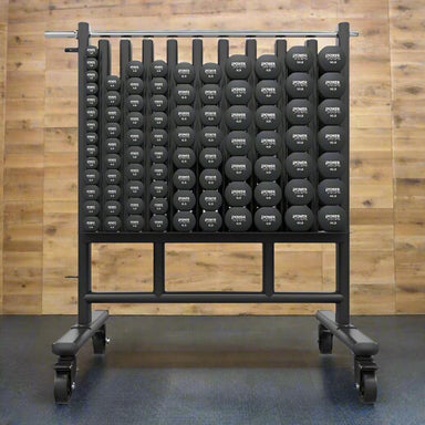 Power Systems Premium Dumbbell Rack w/44 Pairs Premium Neoprene Dumbbells | 62720 Sample with Dumbbell