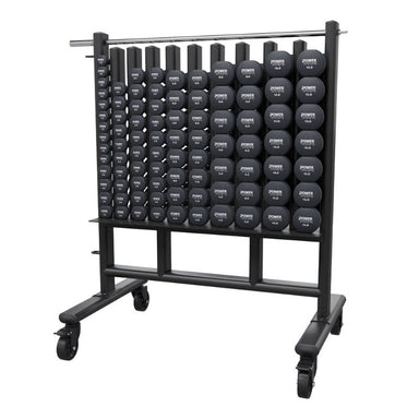 Power Systems Premium Dumbbell Rack w/44 Pairs Premium Neoprene Dumbbells | 62720 Sample with Dumbbell