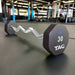 R8BBELL-EZ TAG Fitness  8  Sided 20-110 lb and Set Virgin Rubber Barbell with EZ Curl Handle  30 lb