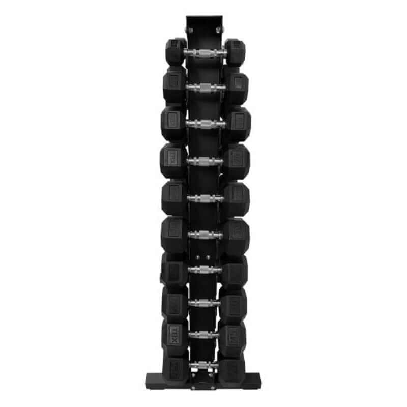 RCK-10AF TAG Fitness  A Frame  Rack  Sample with Dumbbell