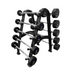 TAG Fitness Black Fixed Barbell Rack | RCK-BBR-B with Straight Barbells