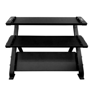 RCK-HDR-B TAG Fitness  3 Tier Horizontal Dumbbell Rack - Black Frame Main