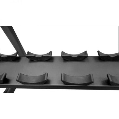 TAG Fitness  3 Tier Dumbbell Rack with Saddles Black Frame  (10 Pair) | RCK-SD3.1-B