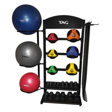 RCK-VERSA TAG Fitness  Versatile Rack-Black Sample with Accessories