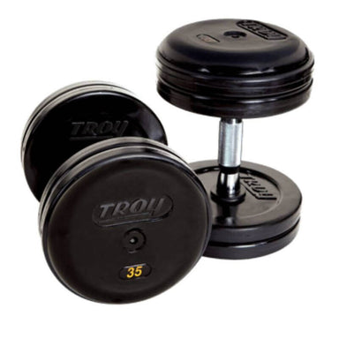 RUFDC-R TROY Rubber Encased Pro Style Dumbbell Contoured Handles