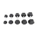  S6230-RXA10 TKO 5-50 lb Rubber Hex Dumbbell Set, Contour 