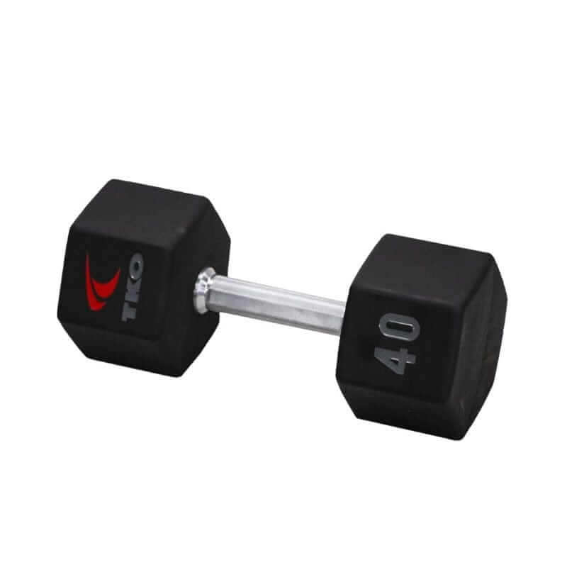 S6230-TXUA10 TKO  5-50lb Urethane Hex Tri-Grip Handle Dumbbells 40 lb