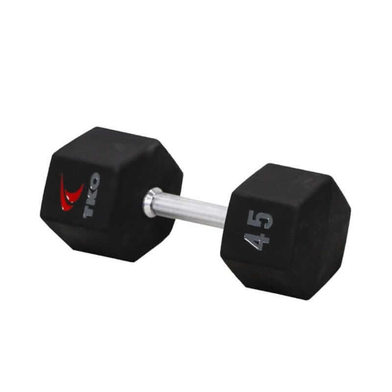 S6230-TXUA10 TKO  5-50lb Urethane Hex Tri-Grip Handle Dumbbells 45 lb