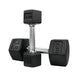 S826-TXRM8 TKO  5-30lb Rubber Hex  Tri-Grip Handle Dumbbells 35 lb and 10 lb