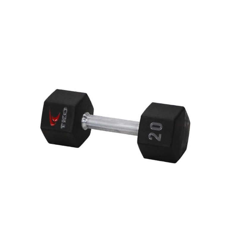 S840-TXUA10 TKO  5-50lb Urethane Hex Tri-Grip Handle Dumbbells 20 lb