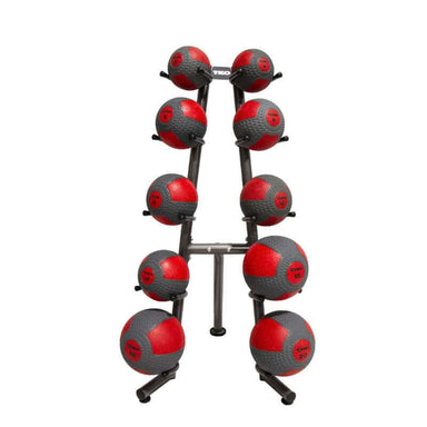 S849-CMB2-20 TKO  2lb-20lb Medicine Ball Set with 10 Ball Rack and  One Extra 8lb