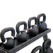 S856-PKB4-36 TKO  4kg-36kg Cast Kettlebell Set with 3 Tier Rack 