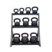 S856-PKB4-36 TKO  4kg-36kg Cast Kettlebell Set with 3 Tier Rack Main