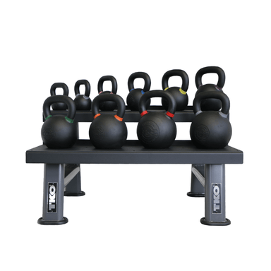 S859-PKB4-36 TKO  4kg-36kg Cast Kettlebell Set with 2 Tier Rack