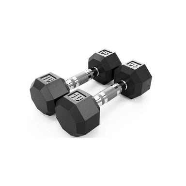 SD-R VTX  8-Sided Rubber Encased Dumbbell 10 lb Pair