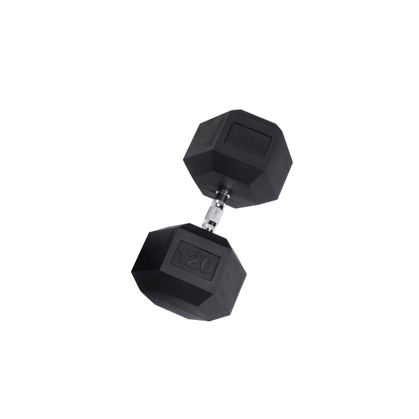 SDR  Body Solid Rubber Hex Dumbbell 120 lb