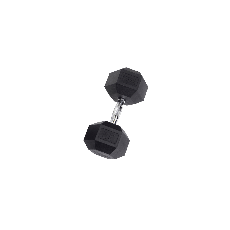 SDR  Body Solid Rubber Hex Dumbbell 55 lb