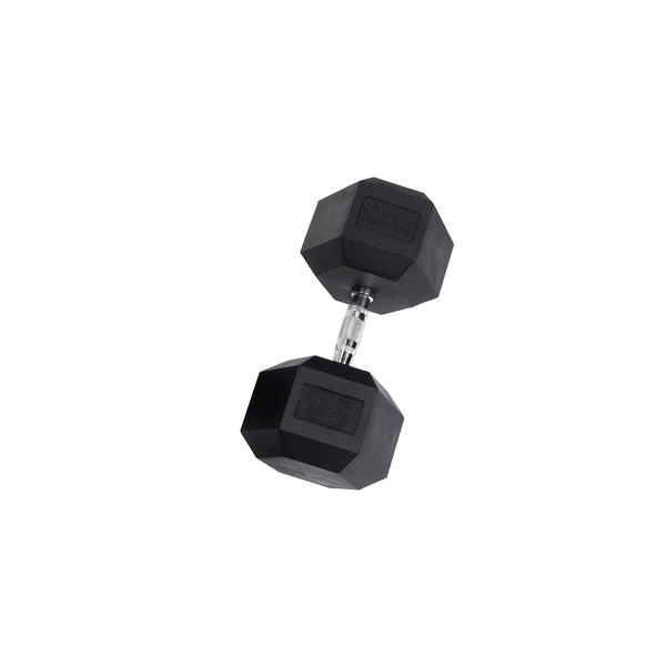 SDR  Body Solid Rubber Hex Dumbbell 95 lb