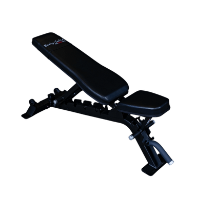 SFID325B  Body Solid Pro Clubline Flat and Incline Bench in Black Main