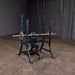 SOSB250  Body Solid Pro Clubline  Olympic Shoulder Press Bench Sample  with Barbell