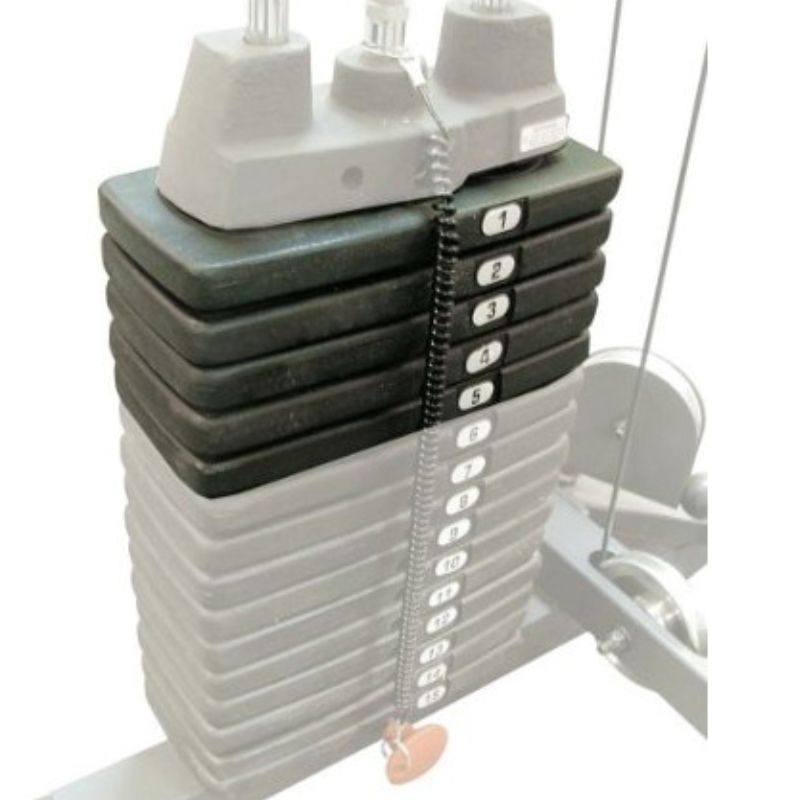 Body-Solid Selectorized 50 lb Weight Stack – SP50 | Stack of Weights ...