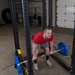 SPRSS  Body Solid Strap Safeties for SPR1000 (Pair) Sample Exercise with Rack and Barbell