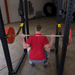 SPRSS  Body Solid Strap Safeties for SPR1000 (Pair) Sample Exercise with Rack and Barbell