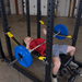 SPRSS  Body Solid Strap Safeties for SPR1000 (Pair) Sample Exercise with Rack and Barbell