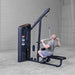 Side View of Lat Pulldown Workout using Body-Solid Pro ClubLine S2LATX Series 2 Lat and Mid-Row