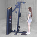 Side view of a female doing cable curl using Body-Solid Pro ClubLine S2BTPX Series 2 Biceps and Triceps