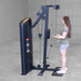 Side view of Cable Tricep extension using Body-Solid Pro ClubLine S2BTPX Series 2 Biceps and Triceps