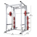 Steelflex M3DSM 3D Smith Machine Dimensions