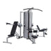 Steelflex MG3000 Multi Gym - Front view of Multi Press Station and Lat_Row Station