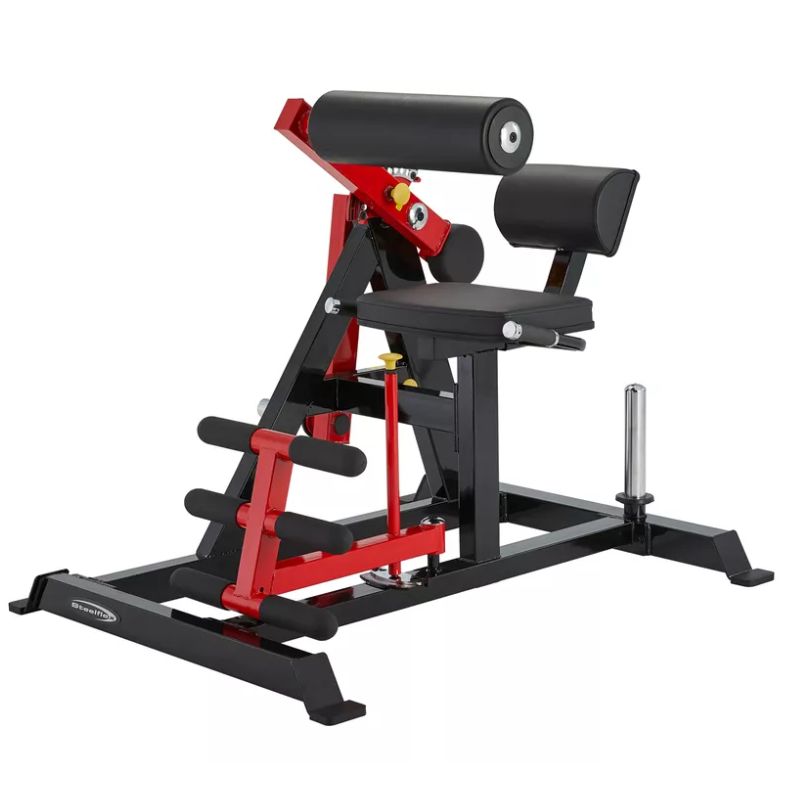 Steelflex PL2400 Ab Crunch_Back Extension Right Side View on a white background