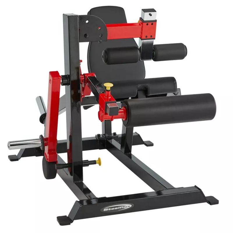 Steelflex PL2500 Leg Extension_Leg Curl Machine - Front View Leg Curl Position