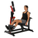 Steelflex PL2500 Leg Extension_Leg Curl Machine used in gym on a white background