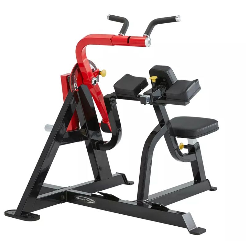 Steelflex PL2600 Biceps Curl_Triceps Extension Machine Front View on a white background