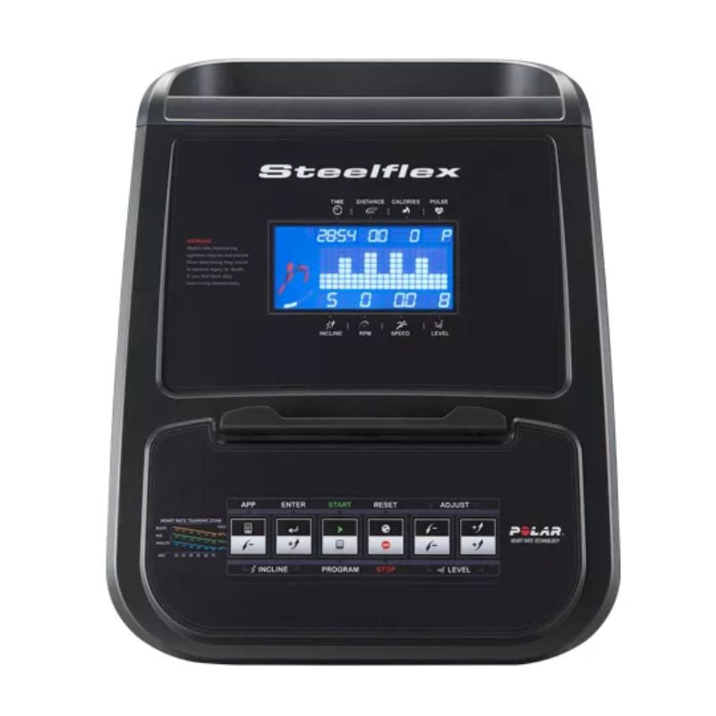 Steelflex Incline Elliptical Trainer PE10 LCD Display Details