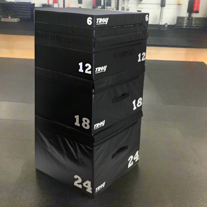 TROY T-PLYO-PAC Soft Foam Stackable Plyo Box Set