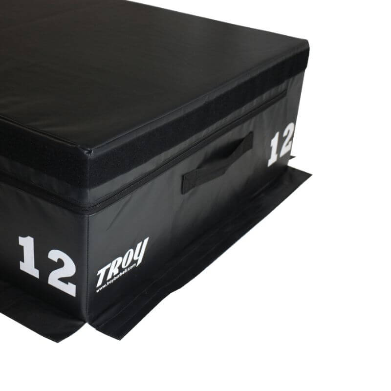 T-PLYO Padded Black Plyo Box - Stackable Soft Foam — Dumbbells Direct