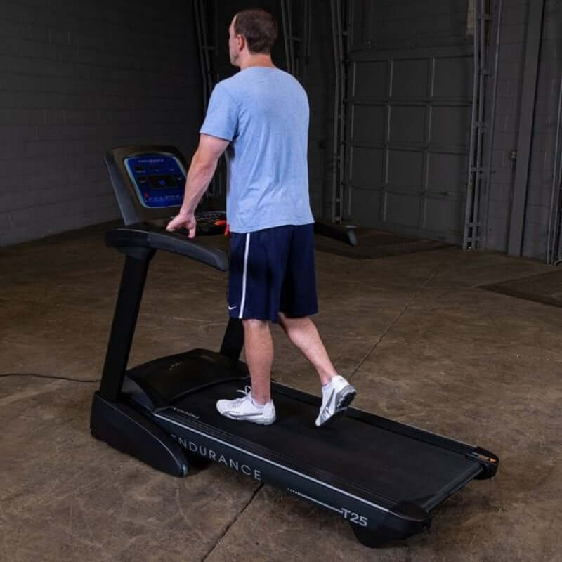 T25  Body Solid Folding Treadmill  Sample Exercise