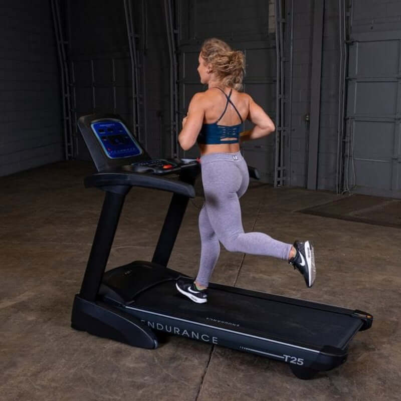 T25  Body Solid Folding Treadmill  Sample Exercise