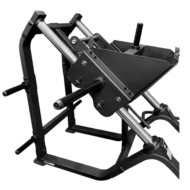 TAG Fitness Elite Plate Loaded Leg Press Plate Holder Details Side View