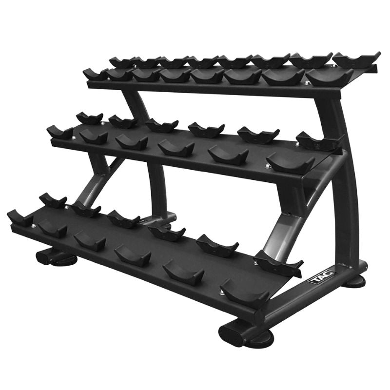TAG Fitness 3-Tier Saddle Rack (10pair) Side View