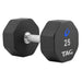 TAG Fitness 8-Sided Virgin Rubber Dumbbells R8DB 25 lb