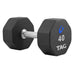 TAG Fitness 8-Sided Virgin Rubber Dumbbells R8DB 40 lb